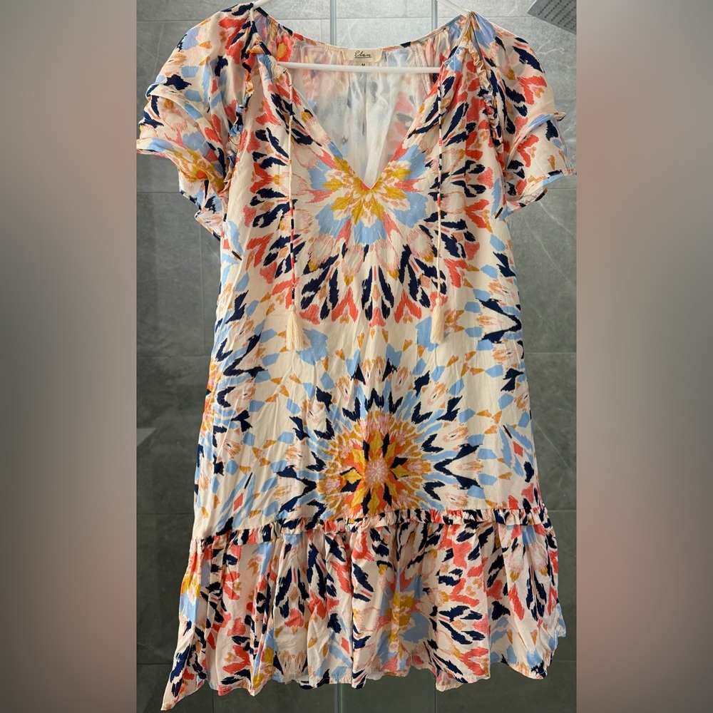 Colorful Floral Patterned Dress